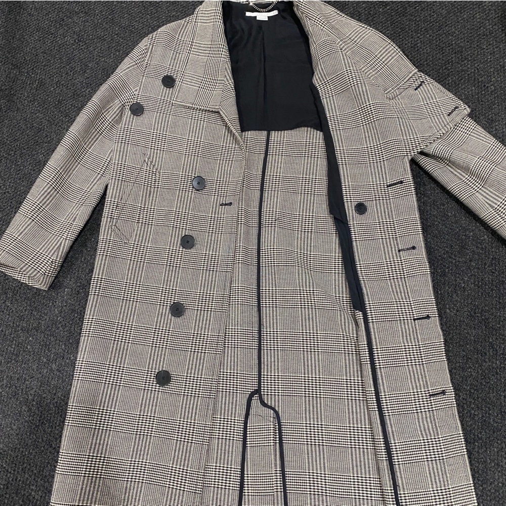 STELLA MCCARTNEY Flor Plaid Long Coat - Picture 11 of 11